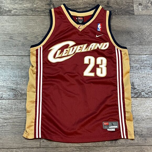Vintage Nike LeBron James Cleveland Cavs Swingman Jersey - Youth Large Length +2